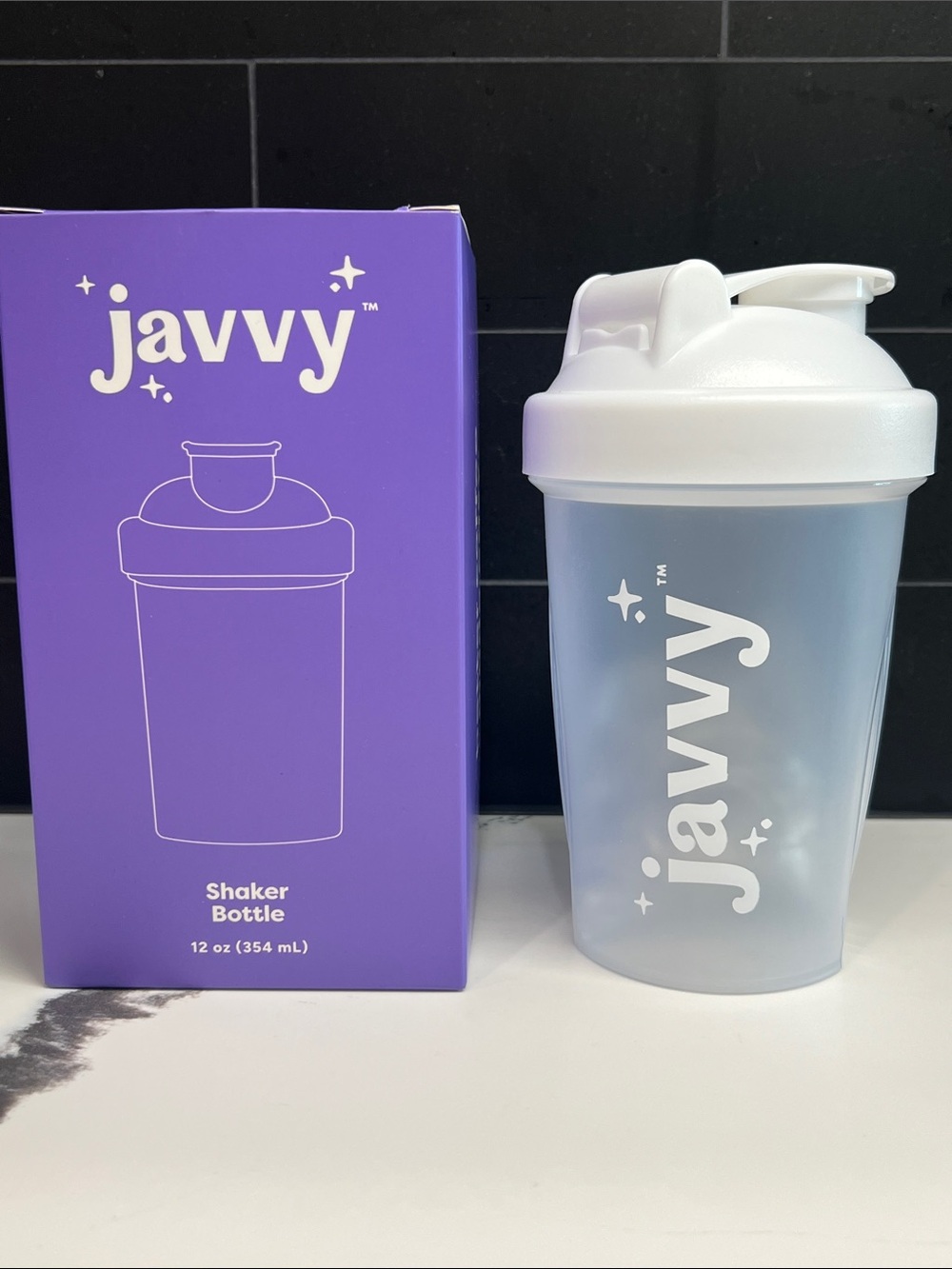 Javvy 12 oz shaker bottle